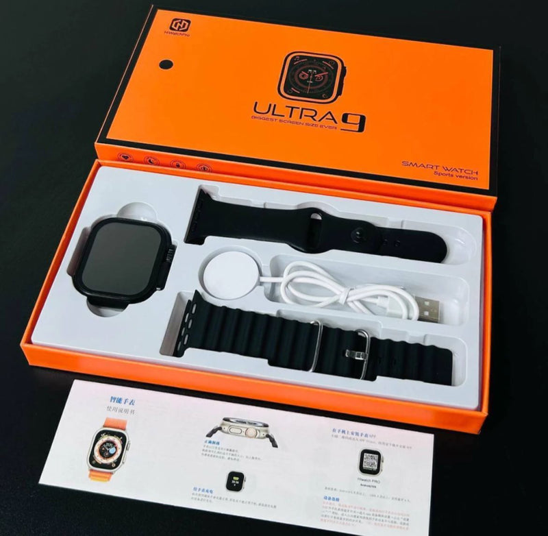 Relogio Inteligente Smart Watch Ultra 9 - 2 pulseiras - cod55