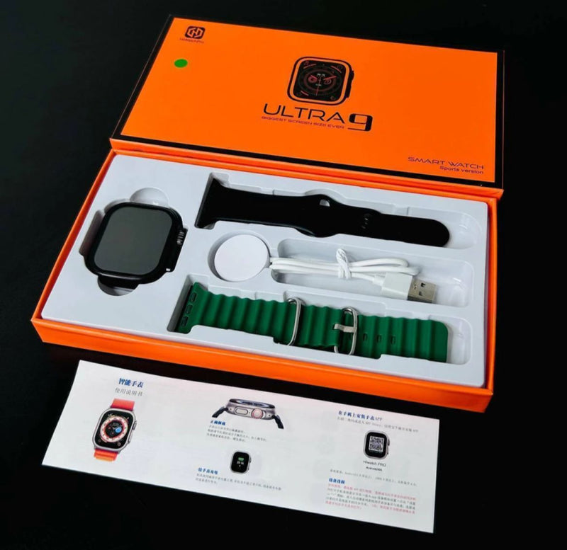 Relogio Inteligente Smart Watch Ultra 9 - 2 pulseiras - cod55