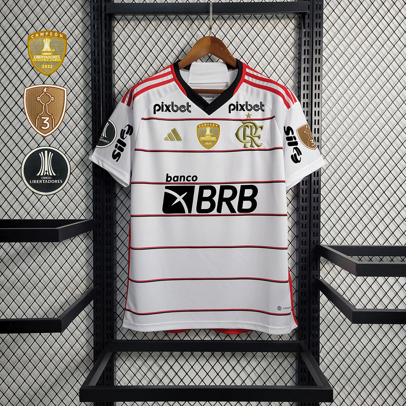 Flamengo 23-24 away Full sponsorship + patches 